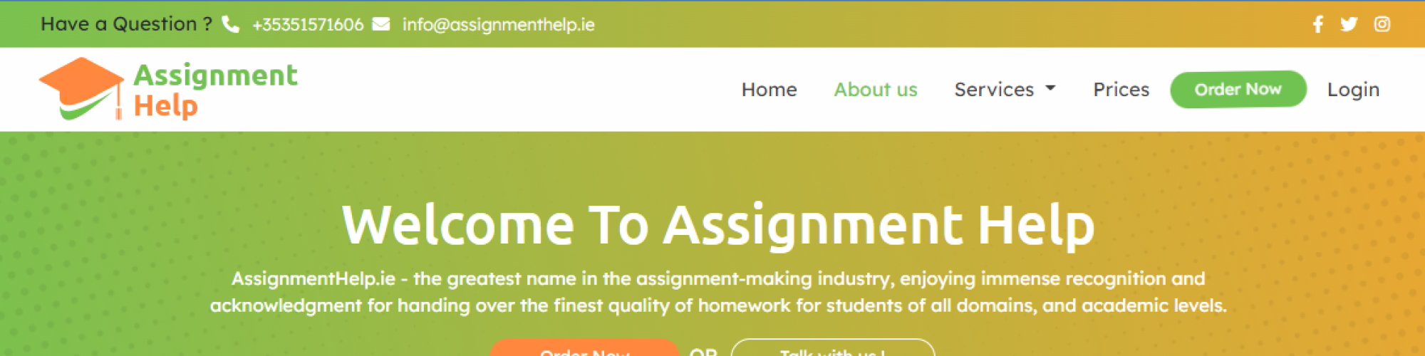 Assignment Help Ireland