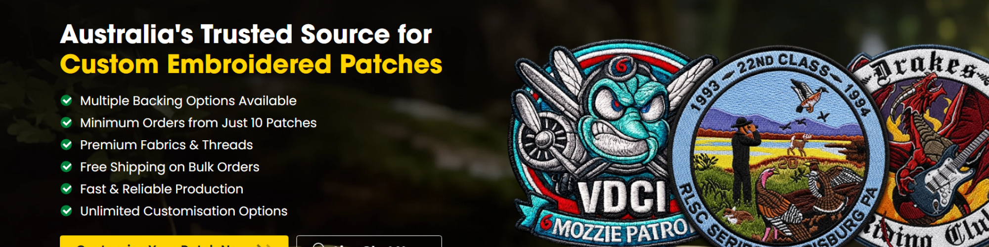 custom iron on patches